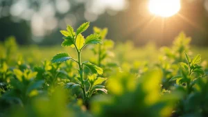 The image shows a person tending to a small, bountiful vegetable garden, perfect for beginners learning low-cost farming.